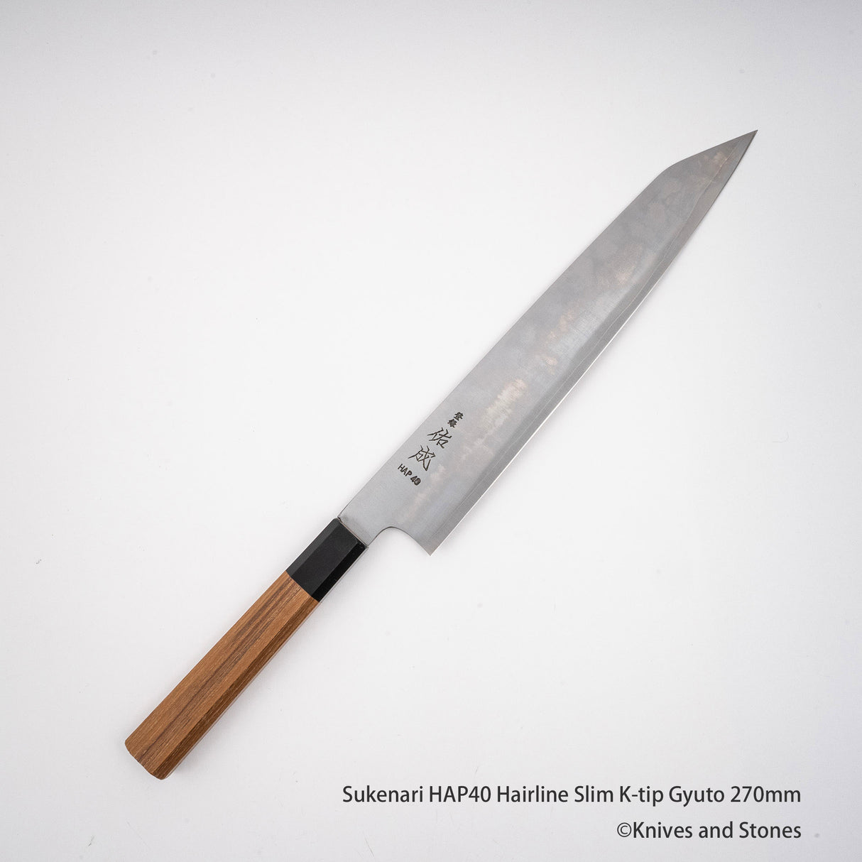 Sukenari HAP40 Hairline Slim K-tip Gyuto 240/270 mm