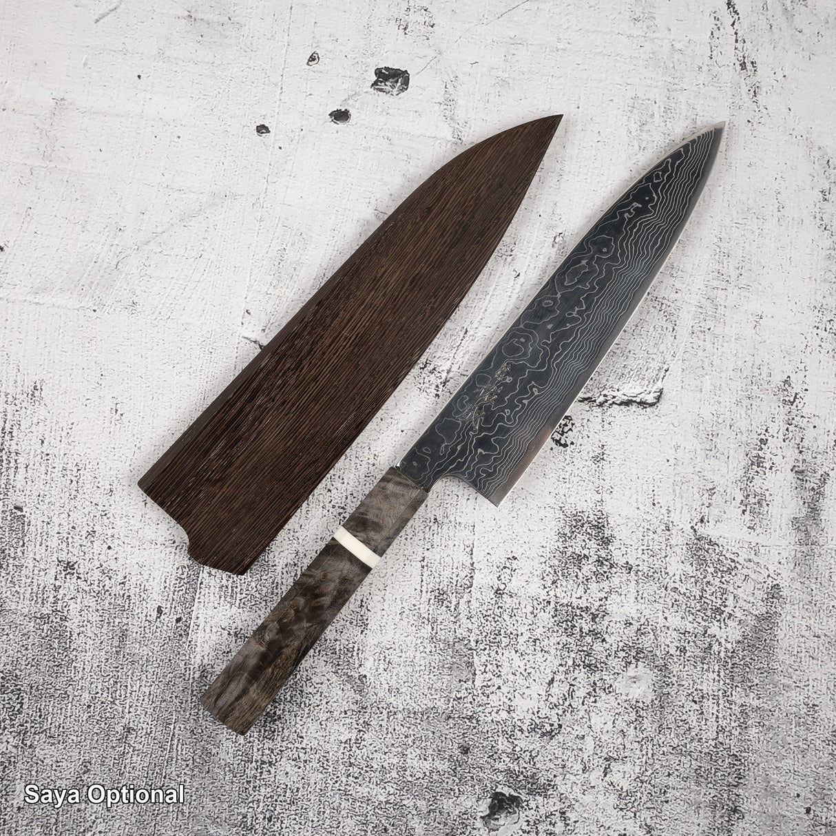 Sukenari SG2 Damascus Gyuto 210mm Birch