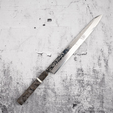 Sukenari SRS-13 Damascus K-tip Yanagiba 300mm Mirror Polish with Saya