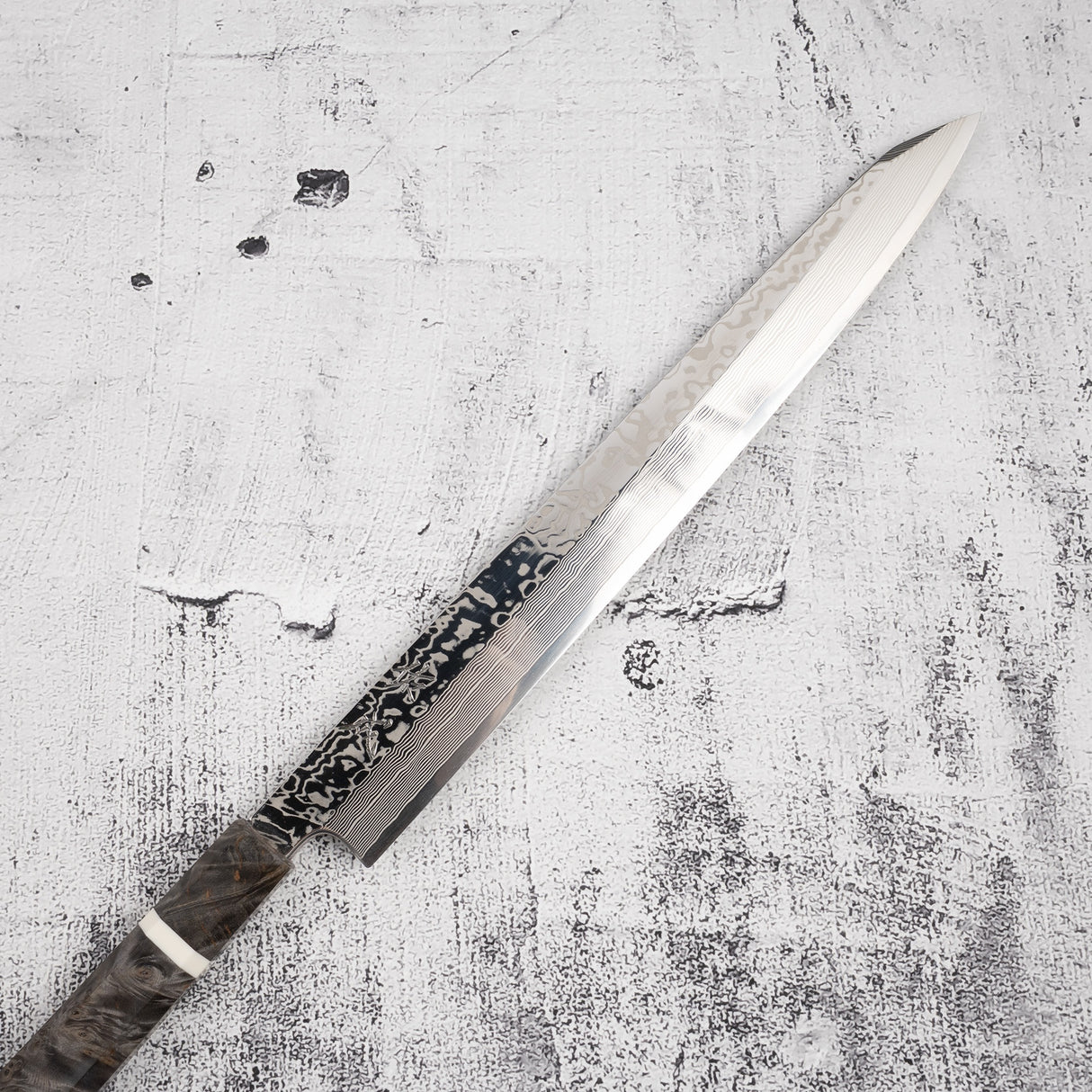 Sukenari SRS-13 Damascus K-tip Yanagiba 300mm Mirror Polish with Saya