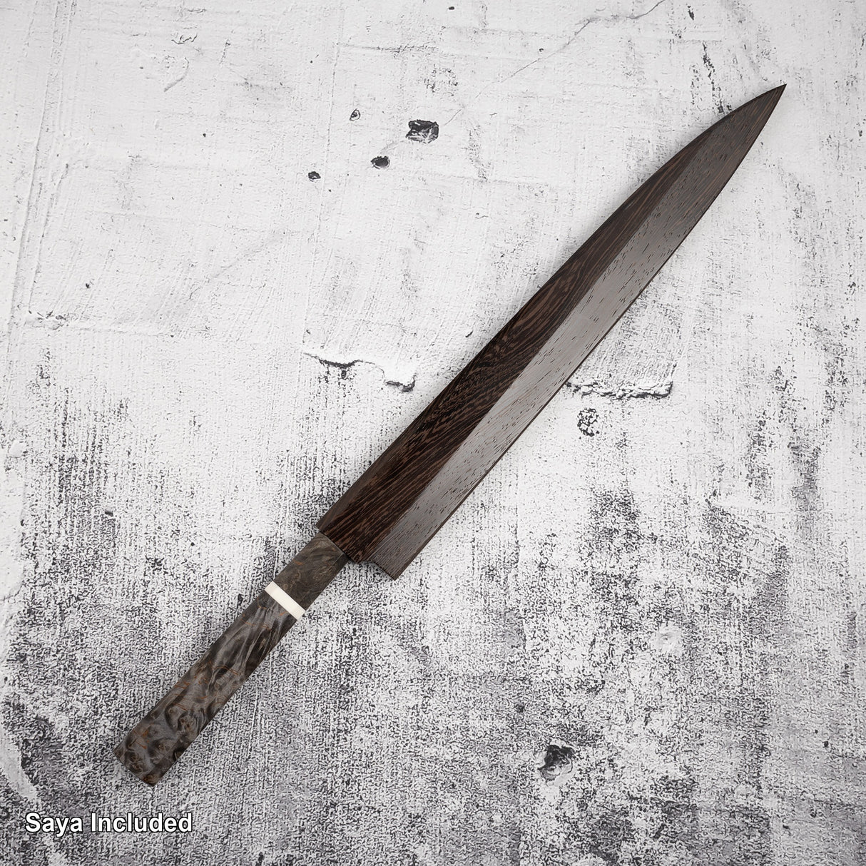 Sukenari SRS-13 Damascus Yanagiba 300mm Mirror Polish with Saya
