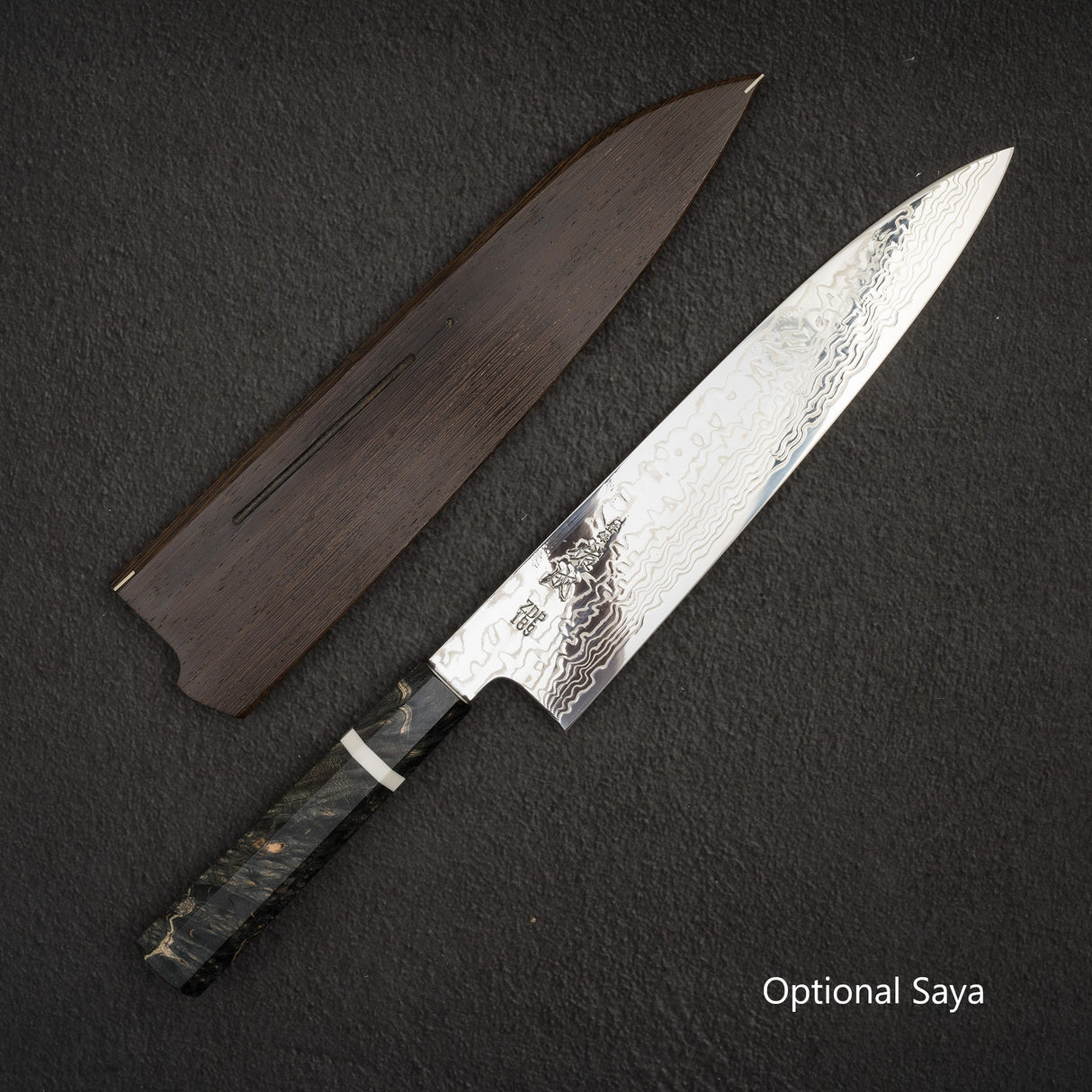 Sukenari ZDP-189 Damascus Gyuto 270mm Birch Burl Handle