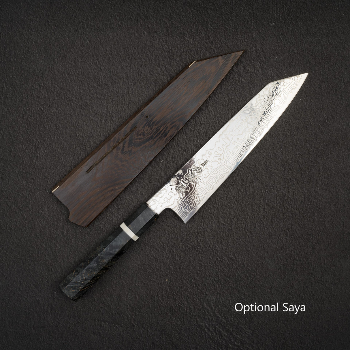 Sukenari ZDP-189 Damascus Kiritsuke (K-tip) Gyuto 240mm Birch Burl Handle