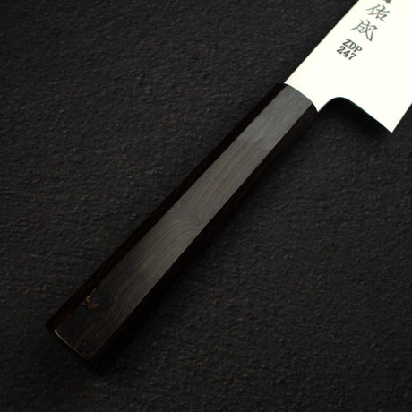 Sukenari ZDP-247 Hairline K-tip Gyuto 210mm, Ebony Handle