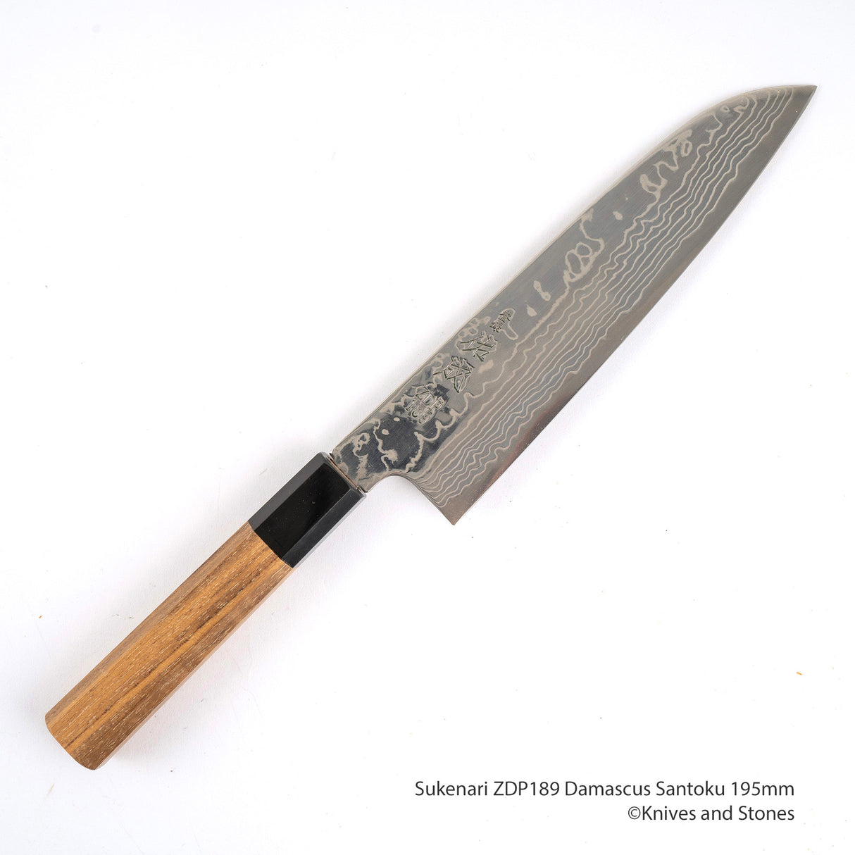 Sukenari ZDP189 Damascus Santoku 195mm