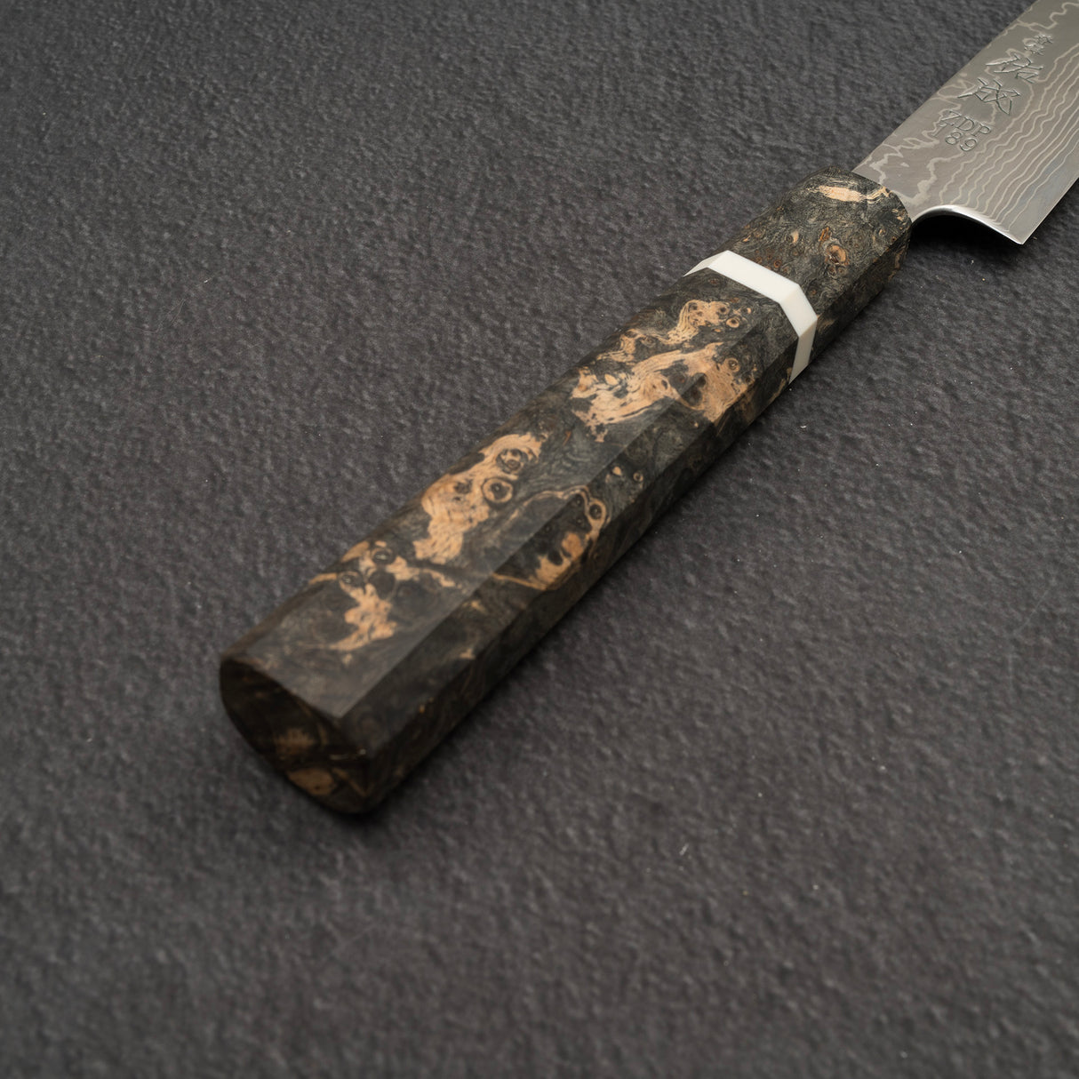 Sukenari ZDP-189 Damascus Sujihiki 240mm Burl Handle with Saya