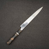 Sukenari ZDP-189 Damascus Sujihiki 240mm Burl Handle with Saya