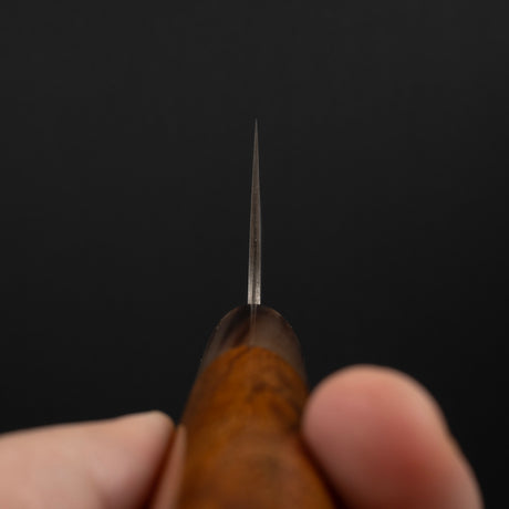 Takeshi Saji SG2 Black Damascus Bunka 180mm Heart-shaped Ironwood Handle