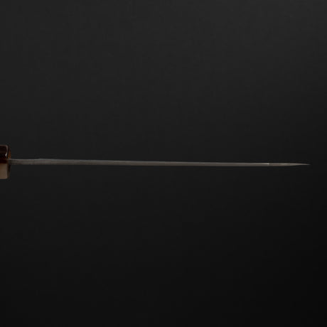 Takeshi Saji SG2 Black Damascus Bunka 180mm Heart-shaped Ironwood Handle