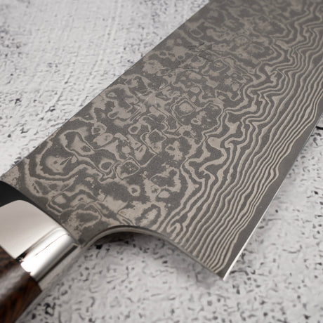 Takeshi Saji SG2 Black Damascus Bunka 180mm Ironwood