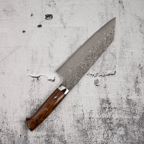 Takeshi Saji SG2 Black Damascus Bunka 180mm Ironwood
