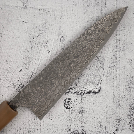 Takeshi Saji SG2 Black Damascus Gyuto 180mm Heart-shaped Ironwood Handle