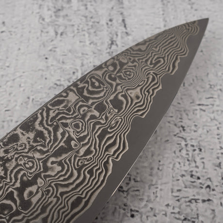 Takeshi Saji SG2 Black Damascus Gyuto 180mm Heart-shaped Ironwood Handle