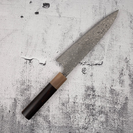 Takeshi Saji SG2 Black Damascus Gyuto 180mm Heart-shaped Ironwood Handle