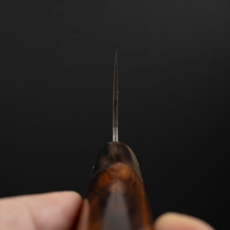 Takeshi Saji SG2 Black Damascus Nakiri 180mm Heart-shaped Ironwood Handle