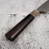 Takeshi Saji SG2 Black Damascus Petty 150mm Heart-shaped Ironwood Handle
