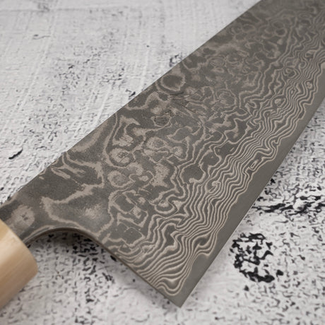 Takeshi Saji SG2 Black Damascus Santoku 180mm Heart-shaped Ironwood Handle