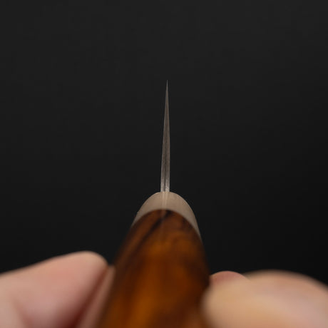 Takeshi Saji SG2 Black Damascus Santoku 180mm Heart-shaped Ironwood Handle