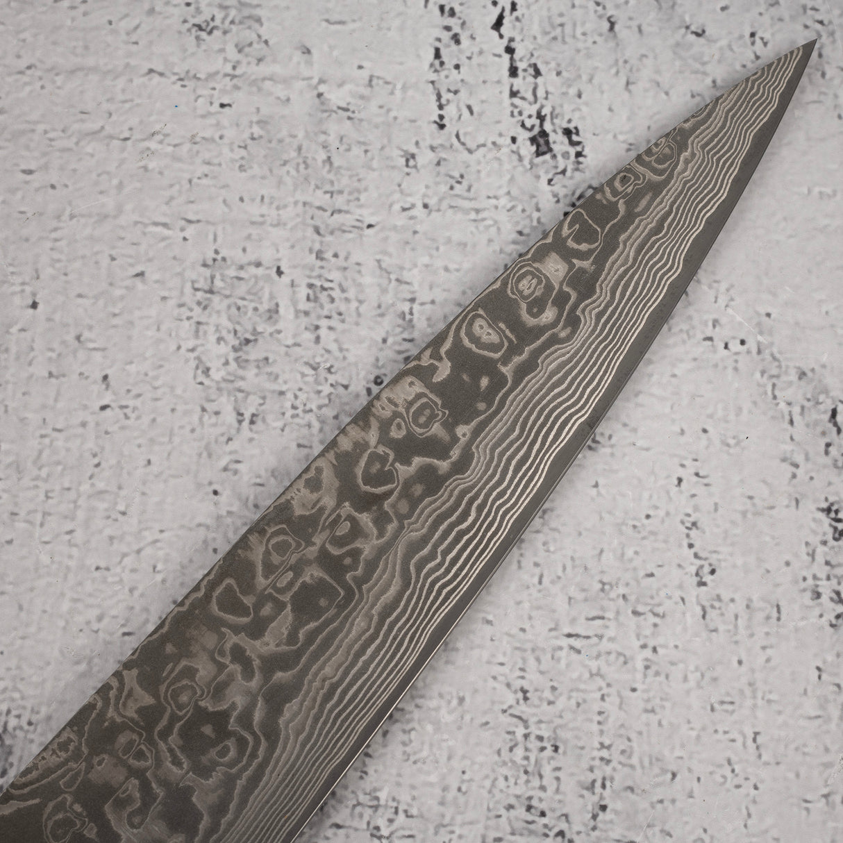 Takeshi Saji SG2 Black Damascus Sujihiki 240mm Heart-shaped Ironwood Handle