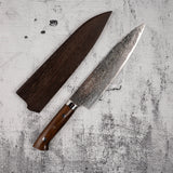 Takeshi Saji SG2 Diamond Damascus Gyuto 210mm Ironwood