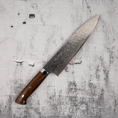 Takeshi Saji SG2 Diamond Damascus Gyuto 210mm Ironwood