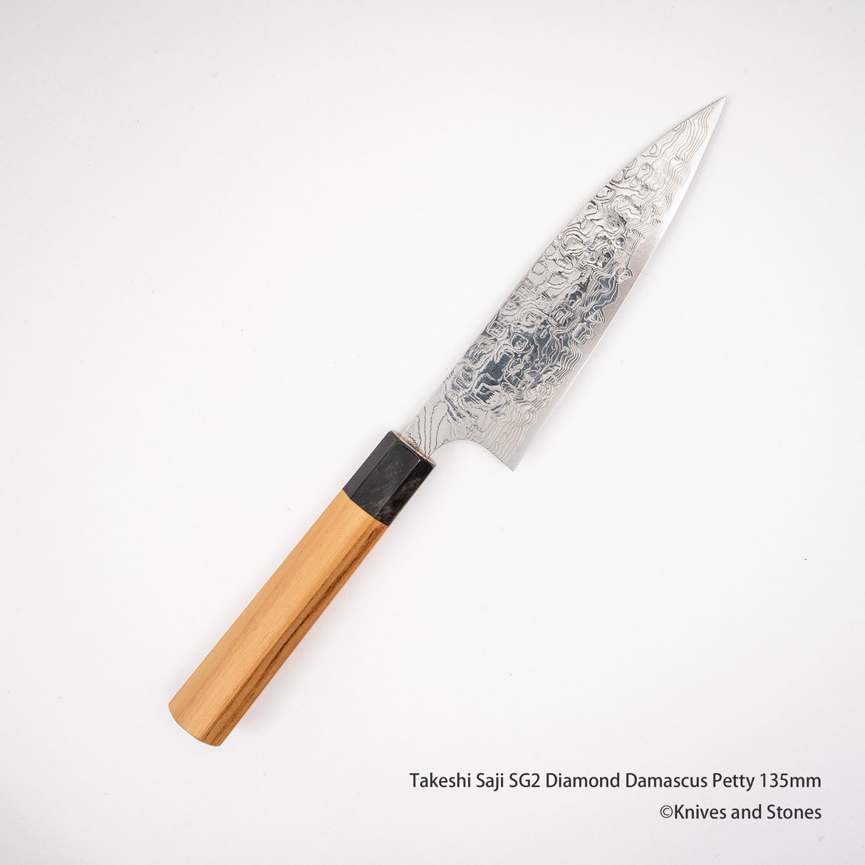 Takeshi Saji SG2 Diamond Damascus Petty 135mm