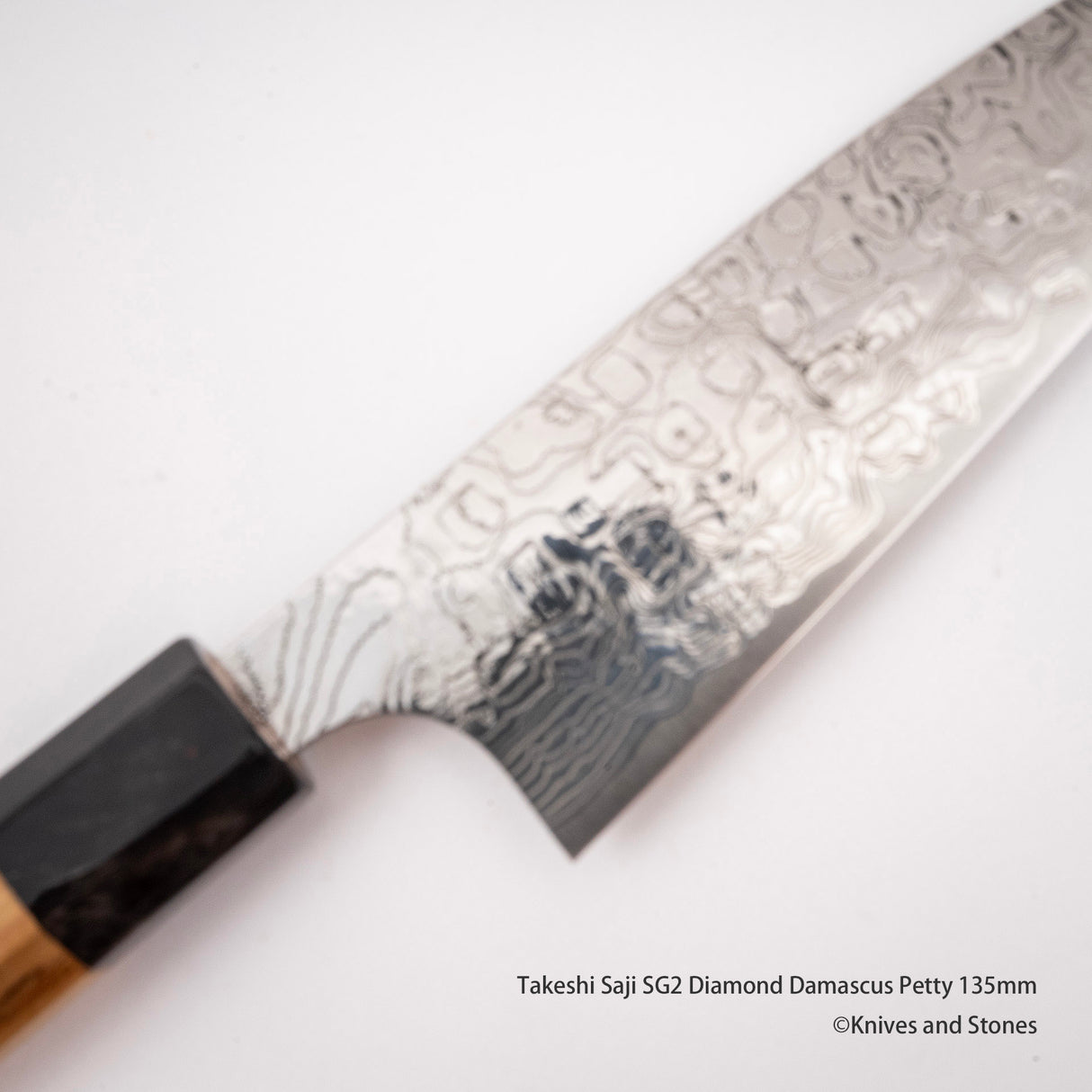 Takeshi Saji SG2 Diamond Damascus Petty 135mm