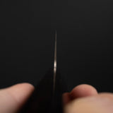 Takeshi Saji VG10 Rainbow Damascus Nakiri 165mm Ebony Handle Mosaic Pin