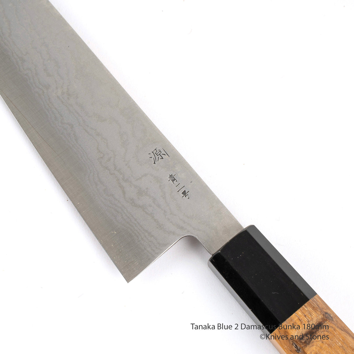 Tanaka Blue 2 Damascus Bunka 180mm