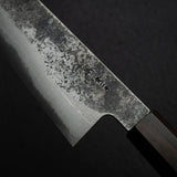 Tanaka Blue 2 Damascus Santoku 170mm Kurouchi Nashiji