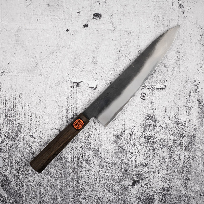 Tanaka Blue 2 Gyuto 240mm Kurouchi Black Chacate
