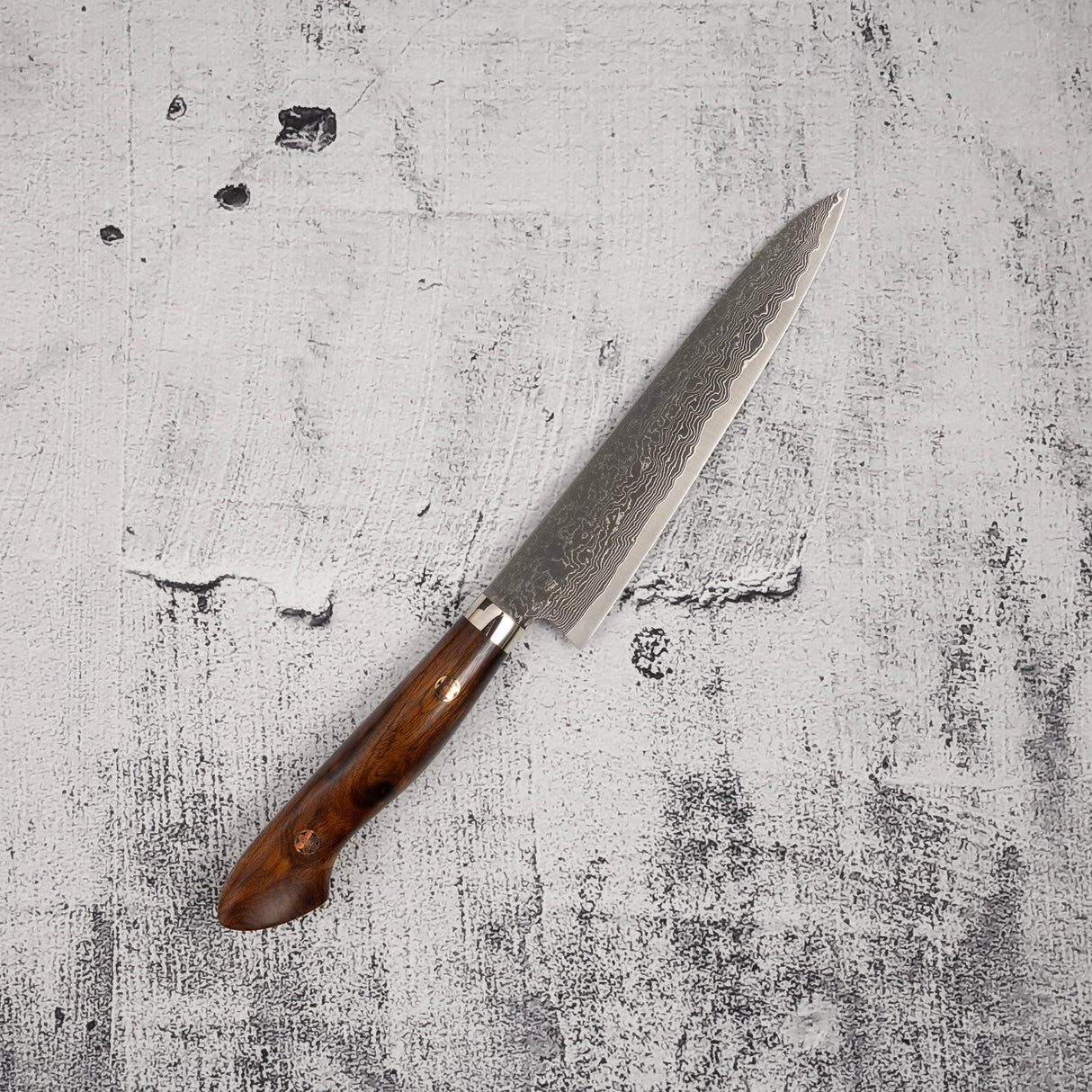 Tanaka R2 Black Damascus Ironwood Petty 150mm
