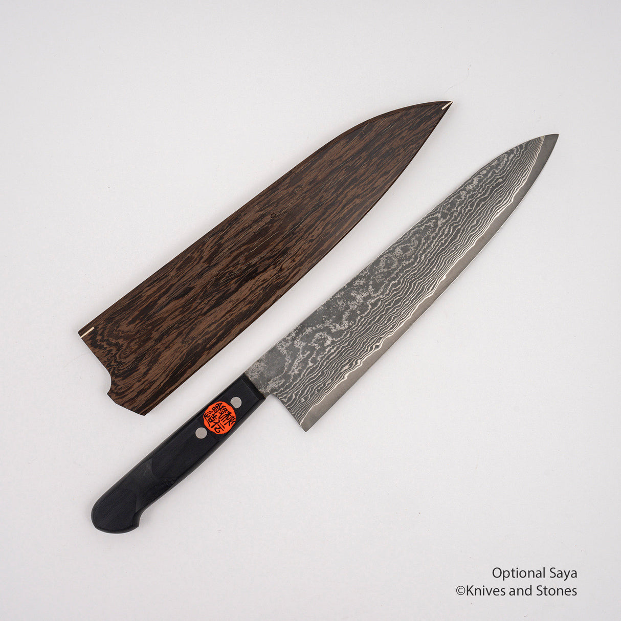 Tanaka SG2 Damascus Gyuto 240mm Western Handle