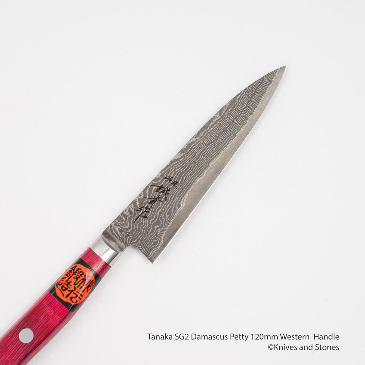 Tanaka SG2 Damascus Petty 120mm Western Handle