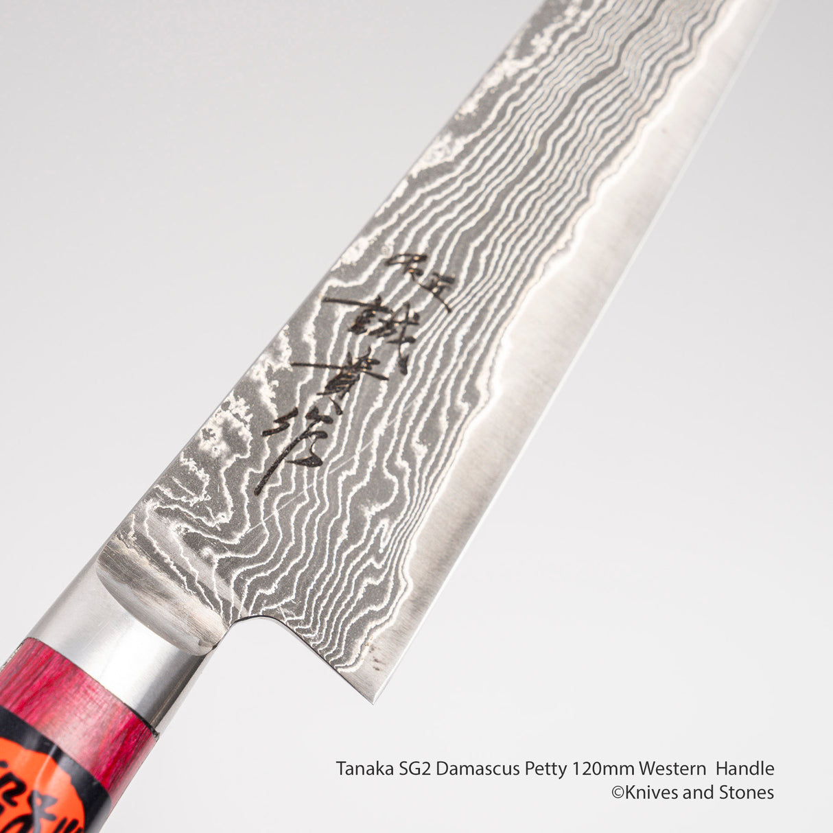 Tanaka SG2 Damascus Petty 120mm Western Handle