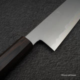 Tetsujin Blue 2 Kasumi Gyuto 210mm Ebony Handle