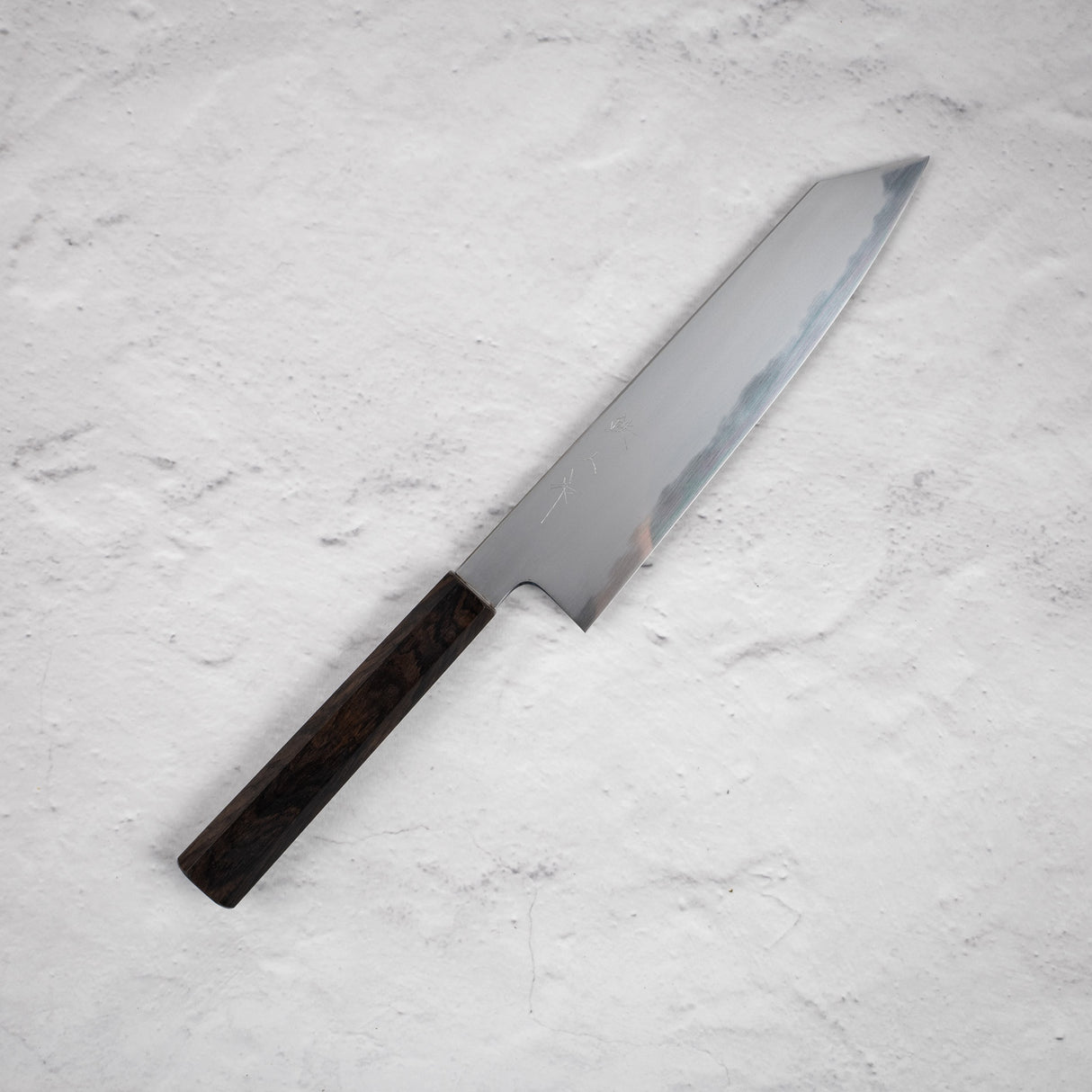 Tetsujin Blue 2 Kasumi K-tip Gyuto 210mm Ebony Handle