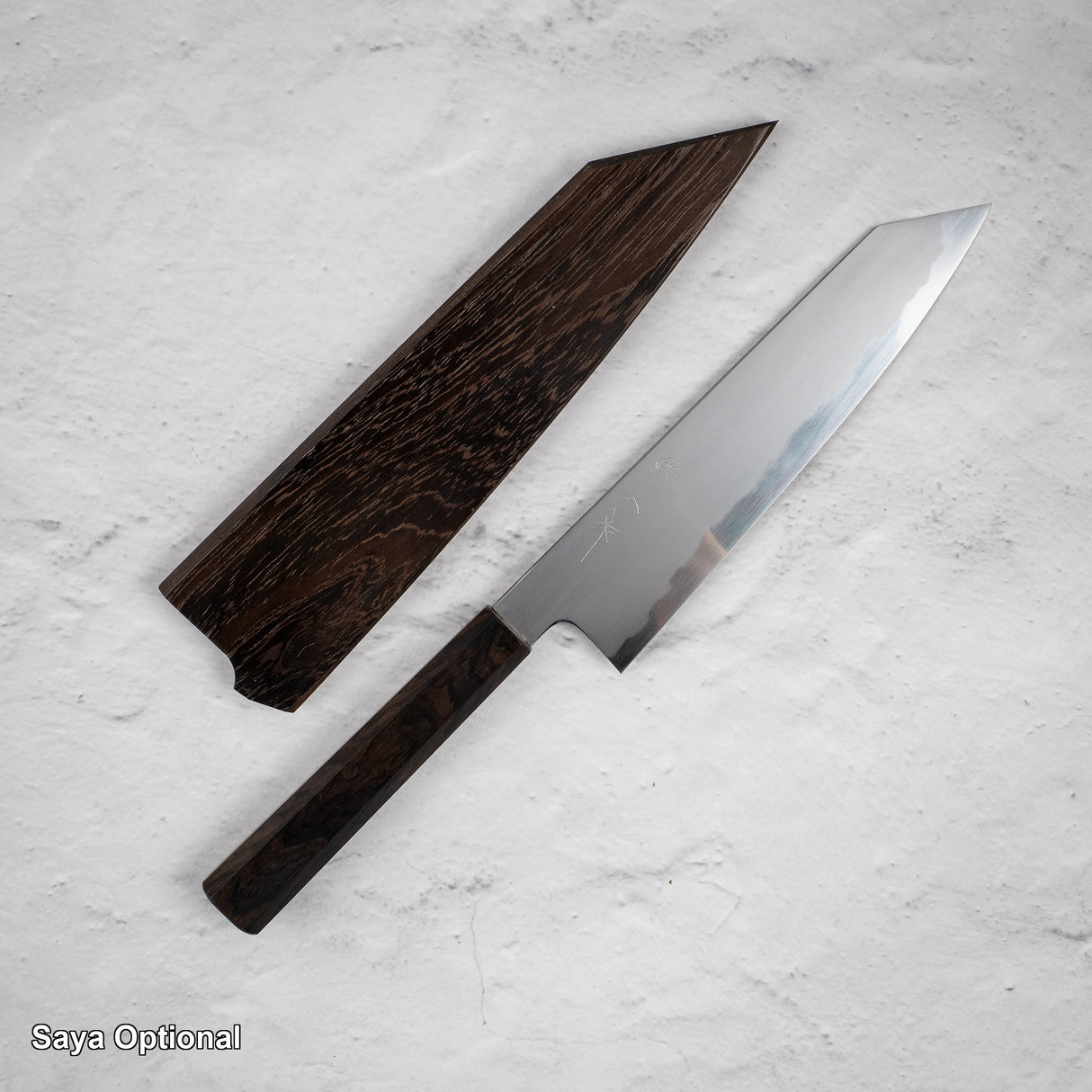 Tetsujin Blue 2 Kasumi K-tip Gyuto 210mm Ebony Handle