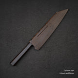 Tetsujin Ginsan Kasumi K-tip Gyuto 210mm Ebony Handle