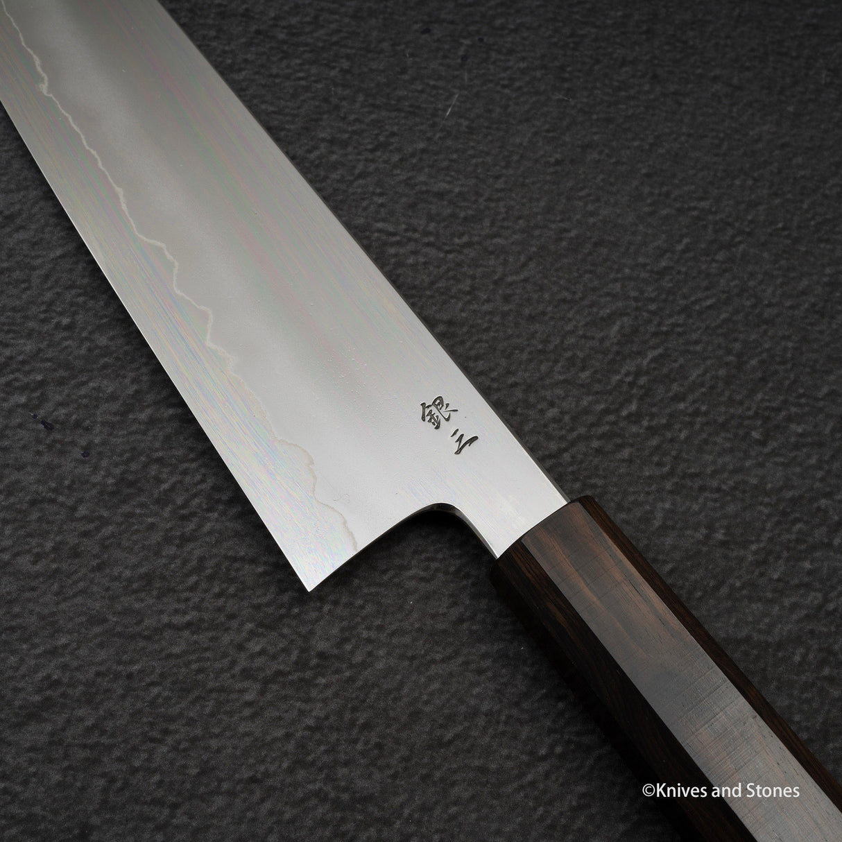 Tetsujin Ginsan Migaki K-tip Gyuto 210mm Ebony Handle