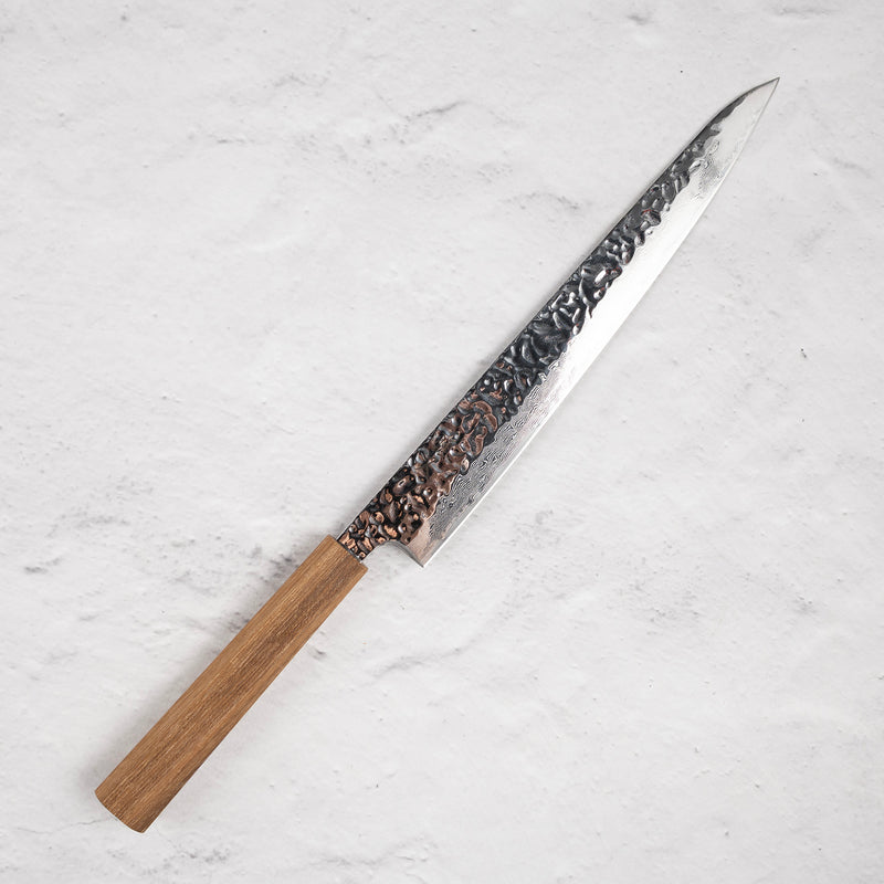 Tsunehisa AUS10 Tsuchime Damascus Sujihiki 240 mm
