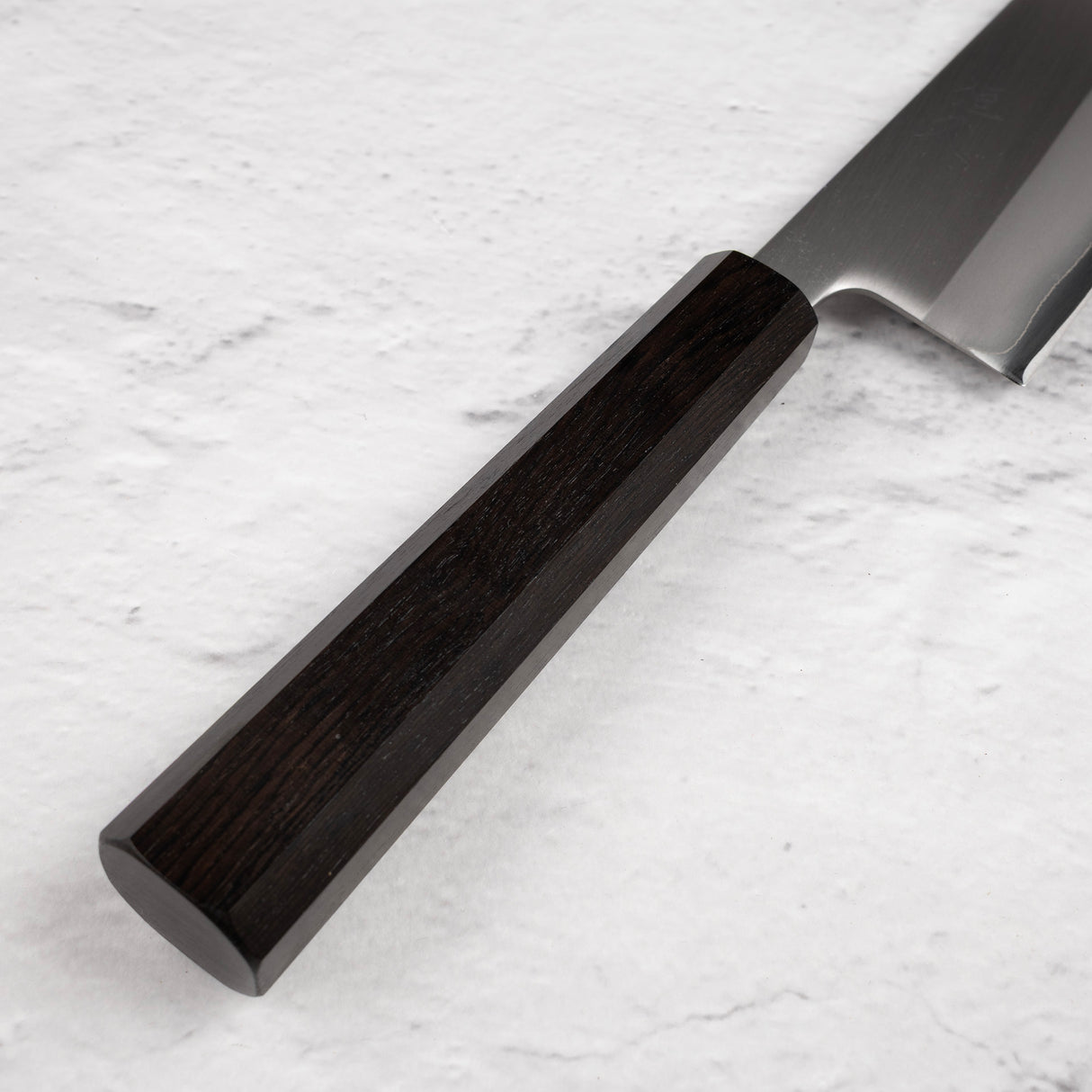Tsunehisa White 1 Stainless Clad Kasumi Gyuto 240 mm Ebony Handle