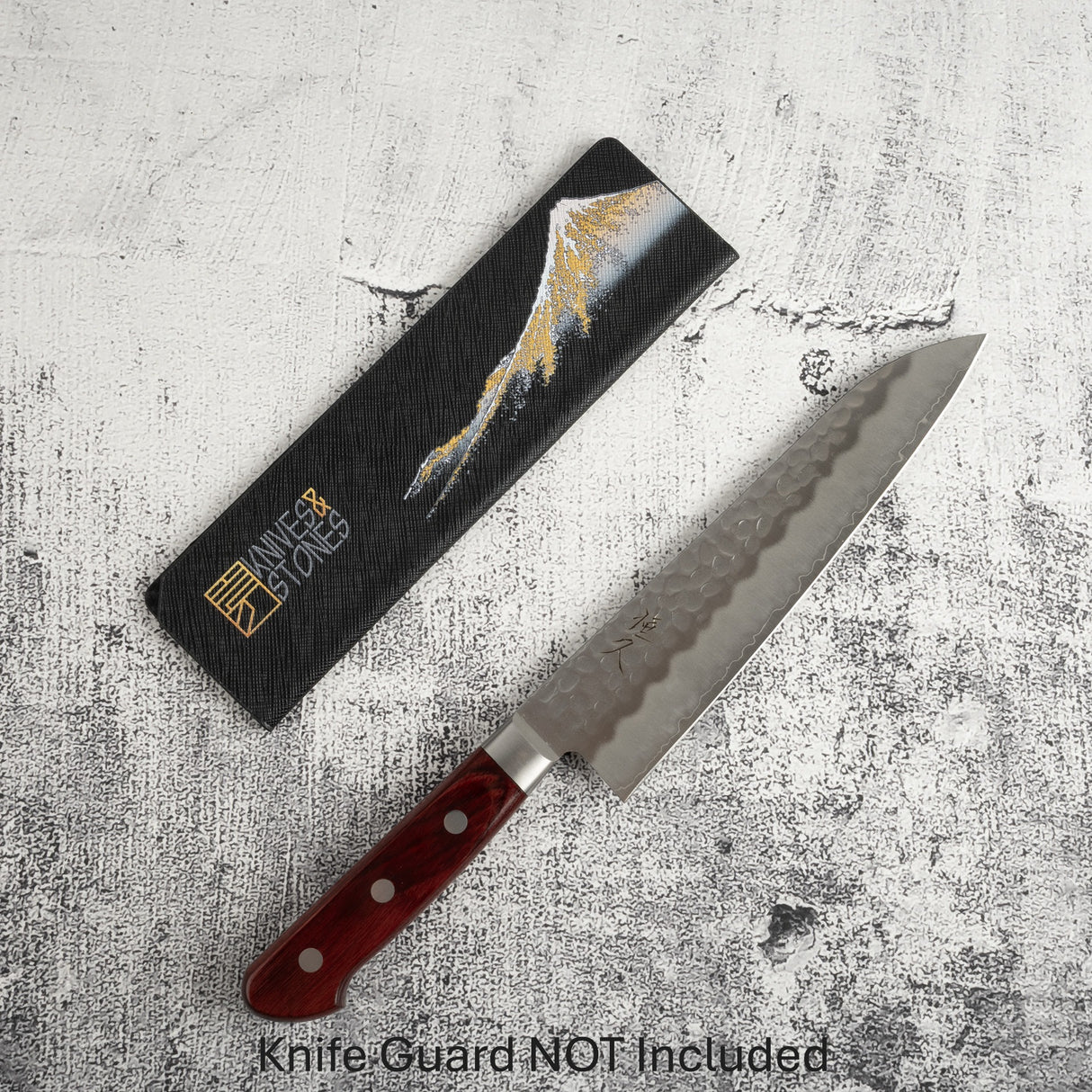 Tsunehisa AUS8 槌目 180 mm 牛刀（西式手柄）