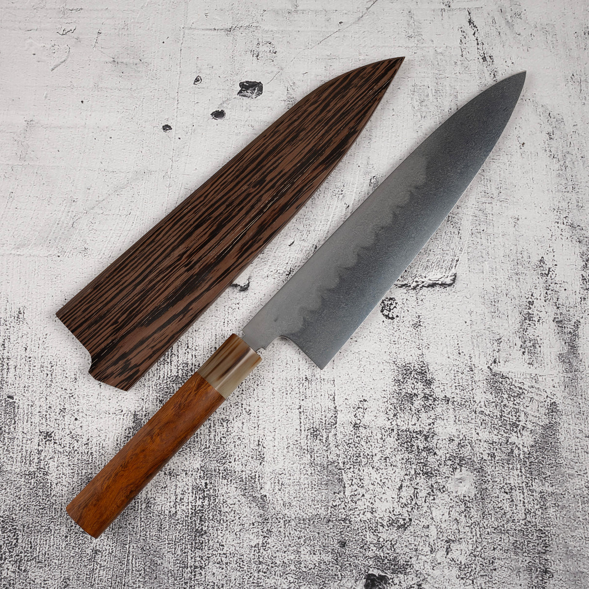 XINGUO Aogami Super Honyaki Gyuto 240mm Ironwood Handle with Saya
