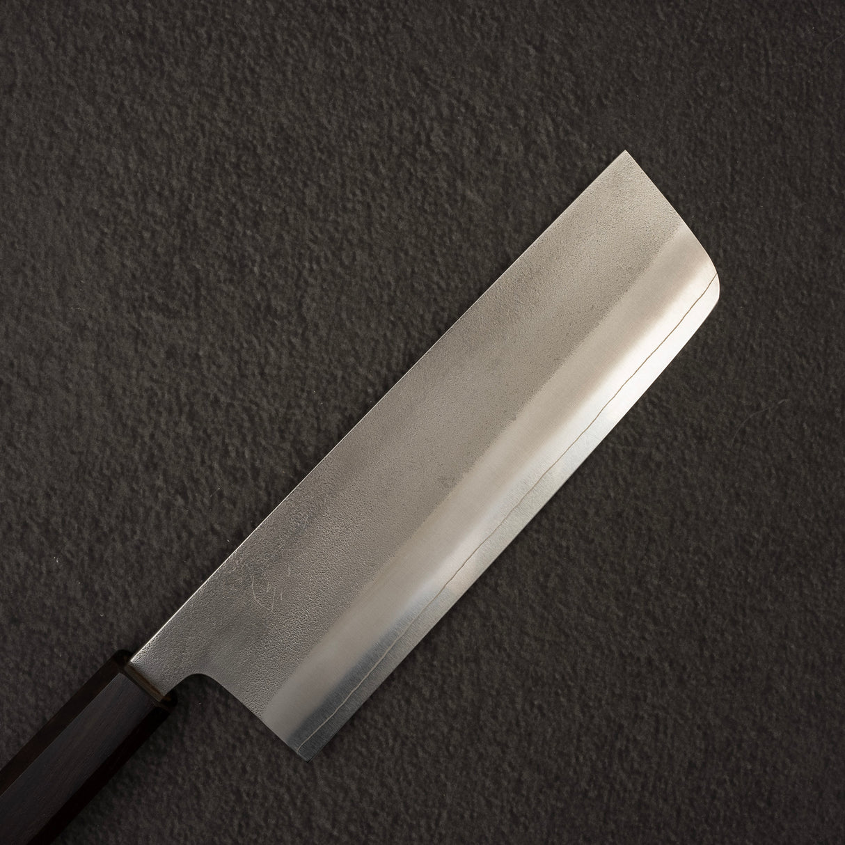 Yoshikane SKD Nashiji Nakiri 165mm Stainless Clad Ebony Handle