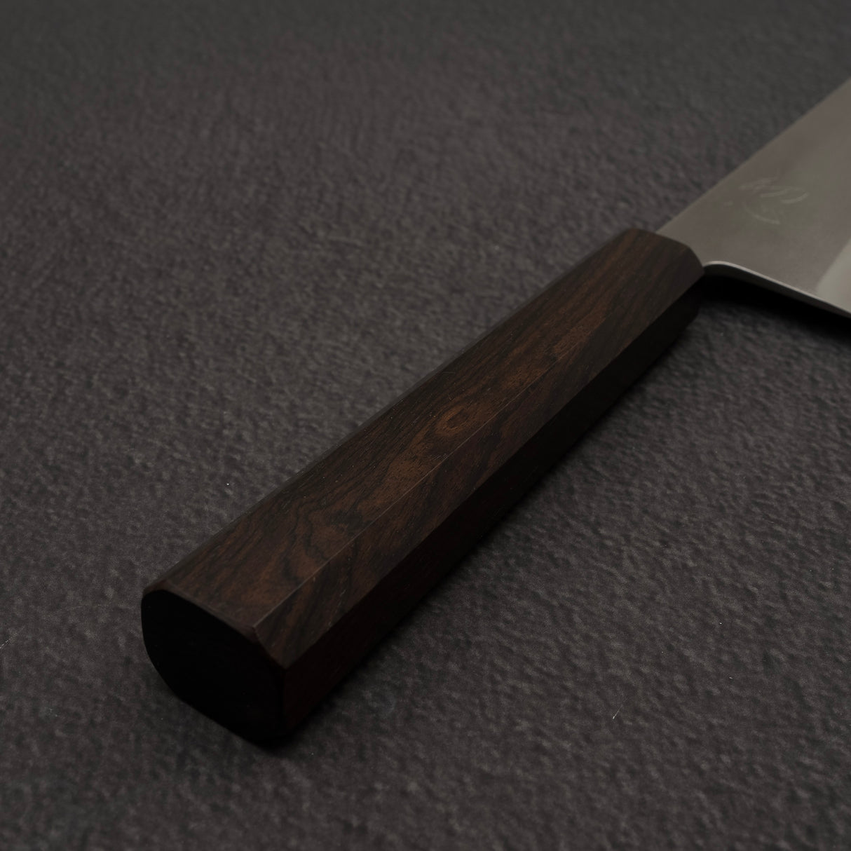 Yoshikane SKD Nashiji Nakiri 165mm Stainless Clad Ebony Handle