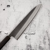 Yoshikane White 2 KU Nashiji Gyuto 210mm Stainless Clad Ebony by Hatsukokoro