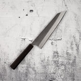 Yoshikane White 2 KU Nashiji K-tip Gyuto 210mm Stainless Clad Ebony by Hatsukokoro