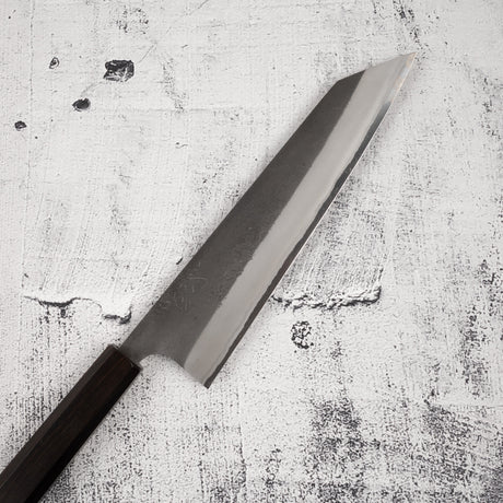 Yoshikane White 2 KU Nashiji K-tip Gyuto 210mm Stainless Clad Ebony by Hatsukokoro