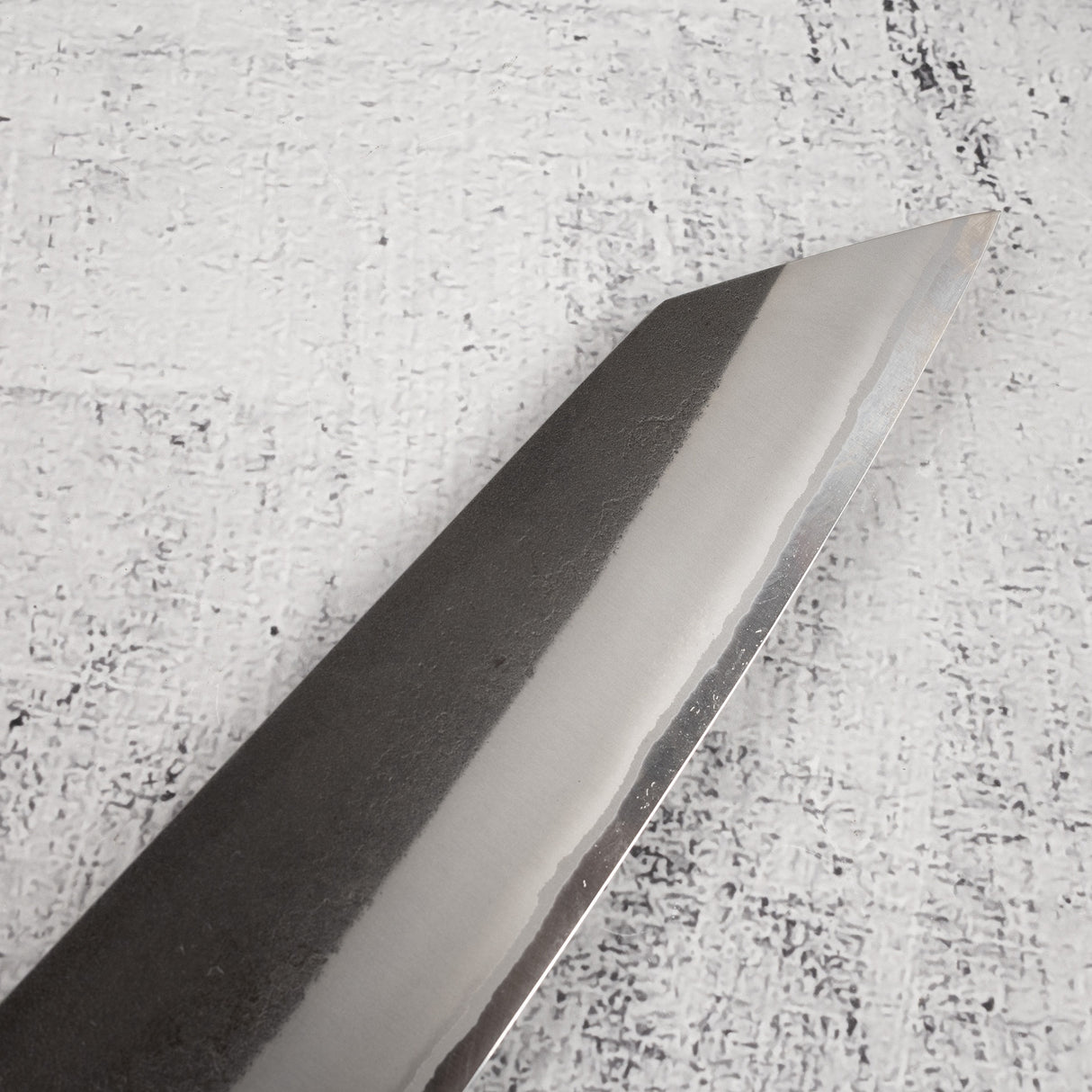Yoshikane White 2 KU Nashiji K-tip Gyuto 210mm Stainless Clad Ebony by Hatsukokoro